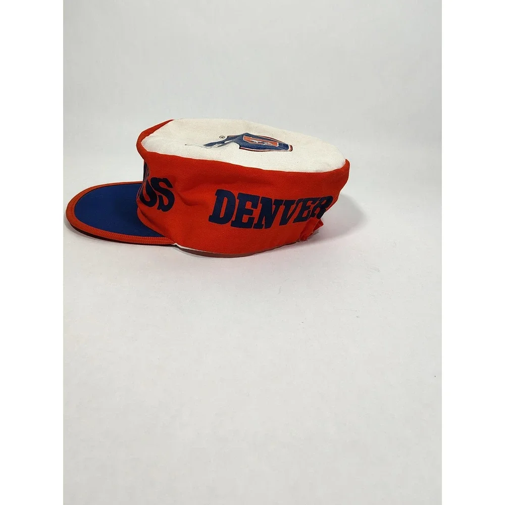 Denver Broncos VTG Orange Blue NFL painters Hat One Size Fits All Twings Ent Inc